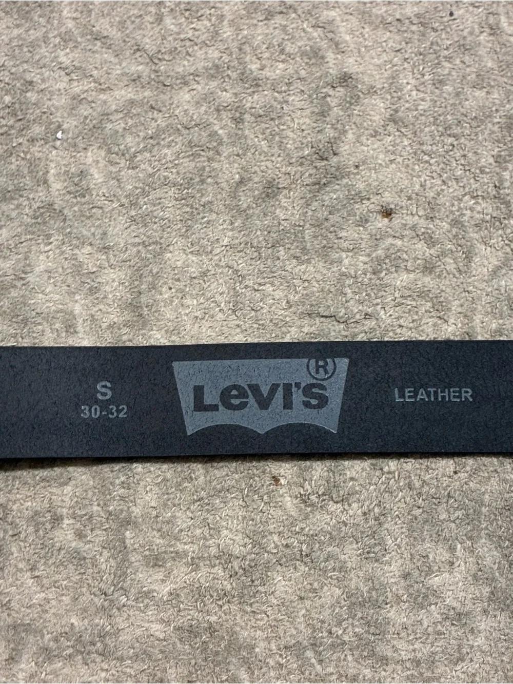 NWOT - LEVIS STRAUSS Genuine Leather Mens Black Belt
